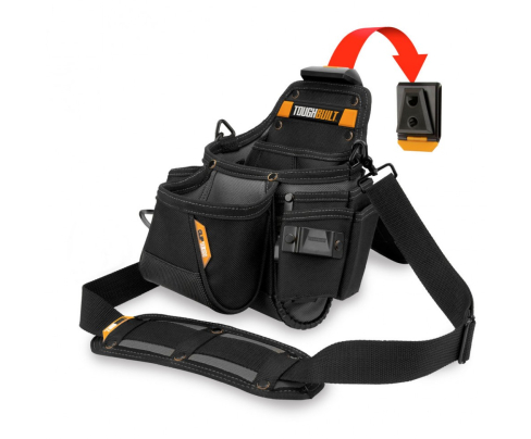 Сумка сантехника поясная с плечевым ремнем TOUGHBUILT TB-CT-113