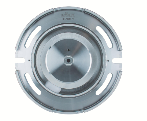 Универсальная поворотная пластина, размер 5/6, крепежные винты + гайки для Т-образных пазов, заземляющий контактный край Röhm 090854