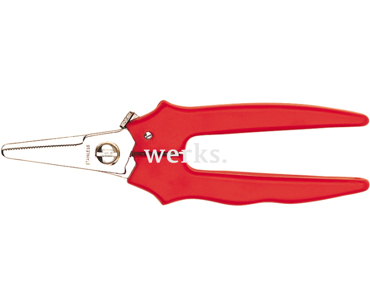 Комбинированные ножницы прямые с зубцами Erdi ER-D47