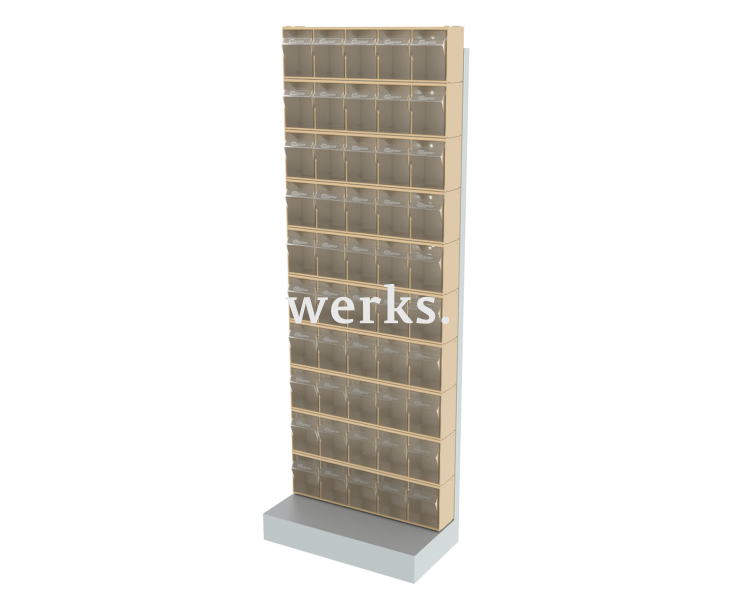 Стойка бежевая напольная Стелла-техник 404-00-00-10-B (610х325х1650)