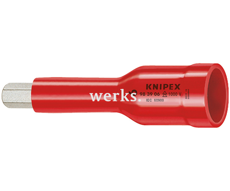 Торцовая головка VDE для винтов с внутренним шестигранником с внутренним квадратом 3/8" Knipex KN-983906