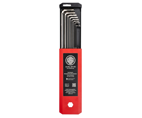 Г-образные отвёртки ISO 2936, длинные, в наборе KUKKO 207-011