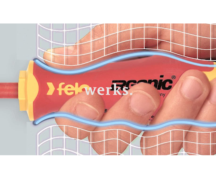 Отвертка крестовая Pozidriv диэлектрическая E-Slim Felo Ergonic серия 415 PZ1x80 41519290