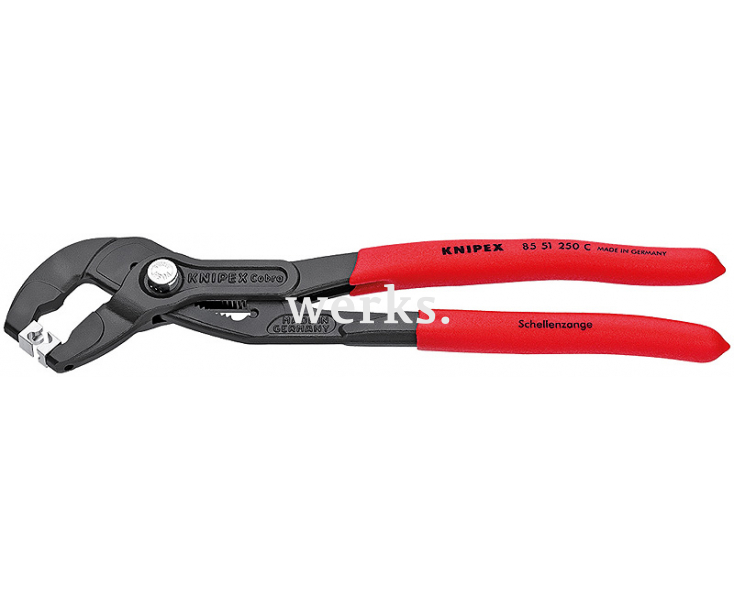 Щипцы для хомутов от шлангов с защелкой Knipex KN-8551250C