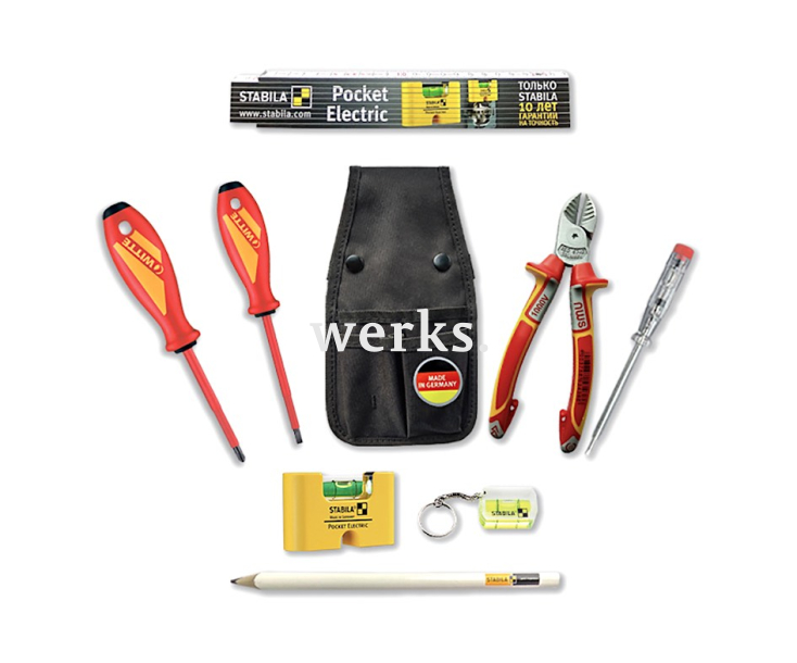 Набор диэлетрических инструментов с отвертками, метром, пробником и бокорезами Witte 650001 8 пр.