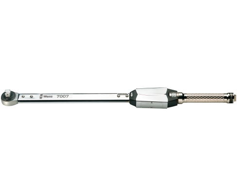 Динамометрический ключ Wera 7007 E 110-550 Nm со сквозной трещоткой серия 7000 WE-075420