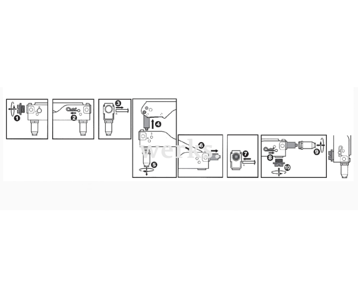 Заклепочник ручной рычажный двусторонний для вытяжных заклепок 2.4 - 4.8 мм Jonnesway V1005