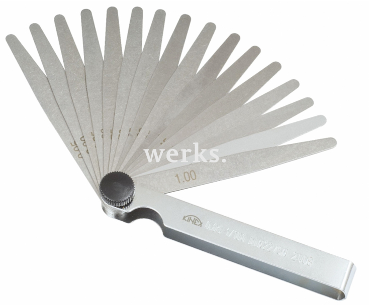 Набор измерительных щупов 0,05 - 1 мм Kinex 1131 20 предметов