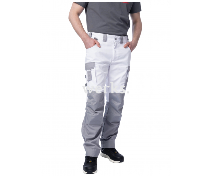 Брюки Brodeks KS302 белый/серый (52)