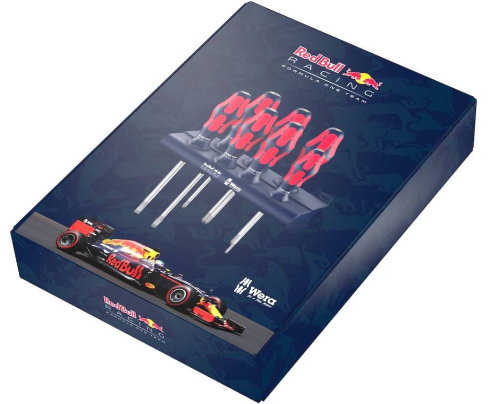 Набор отверток SL PH PZ Wera Kraftform Plus Lasertip Red Bull Racing WE-227700 + подставка