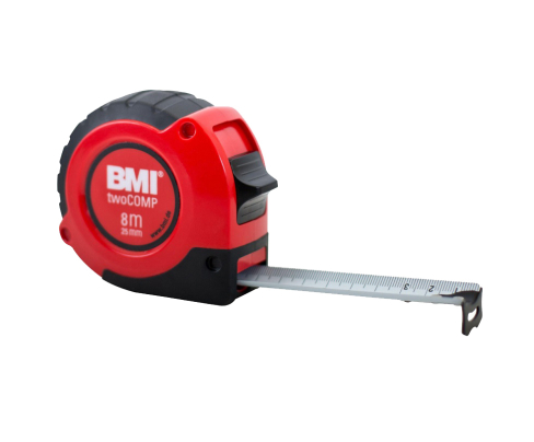 Рулетка измерительная карманная 8 м х 25 мм BMI twoCOMP 472841021