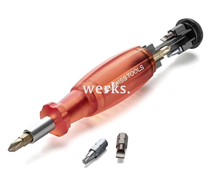 Универсальный магазинный держатель бит C6,3 1/4" Insider SL PH TX Multicraft PB Swiss Tools PB 6464.Red