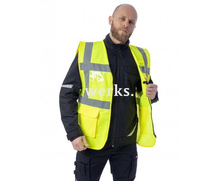 Сигнальный жилет Brodeks KM122 желтый (XXXL)
