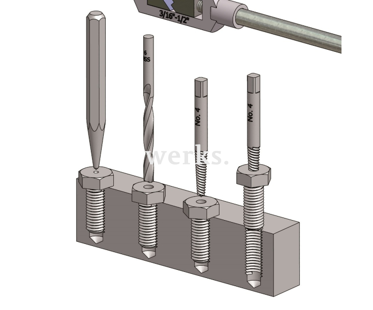 Набор экстракторов M3-M18 NEW Werks W.1420020