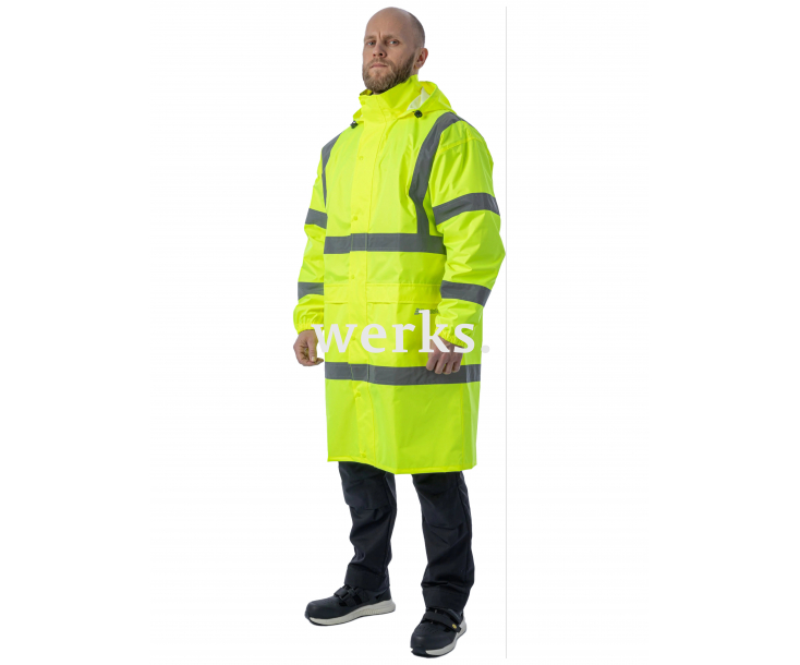 Сигнальный плащ-дождевик Brodeks KS252 желтый (XXL)