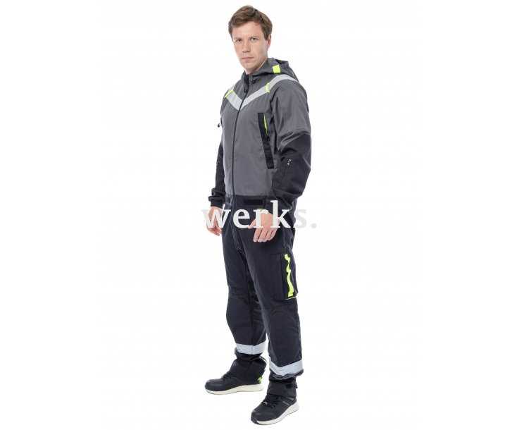 Летний комбинезон Brodeks KS 503 серый/черный (XXXL)