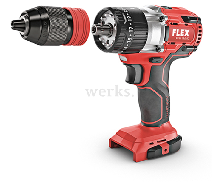 Двухскоростной аккумуляторный шуруповерт 18 В ударный PD 2G 18.0-EC C Flex 491233