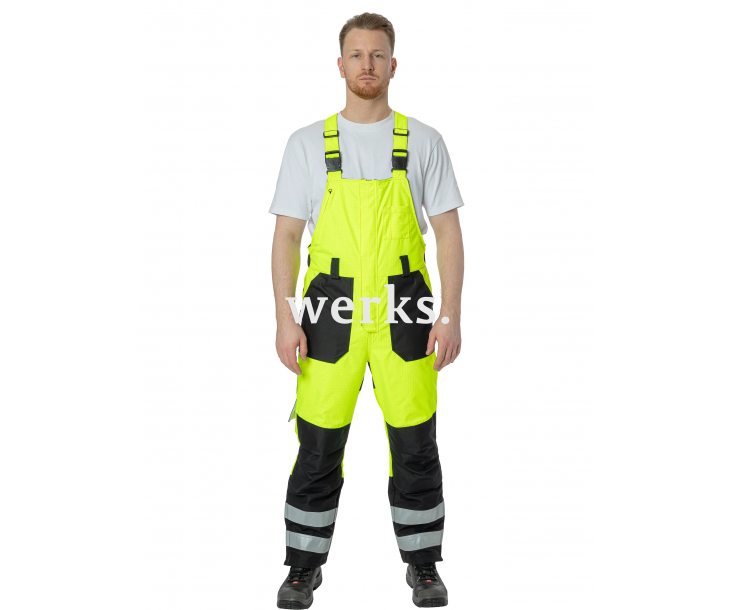 Зимний мультизащитный полукомбинезон Brodeks MW48-83В желтый/черный (XXXL)