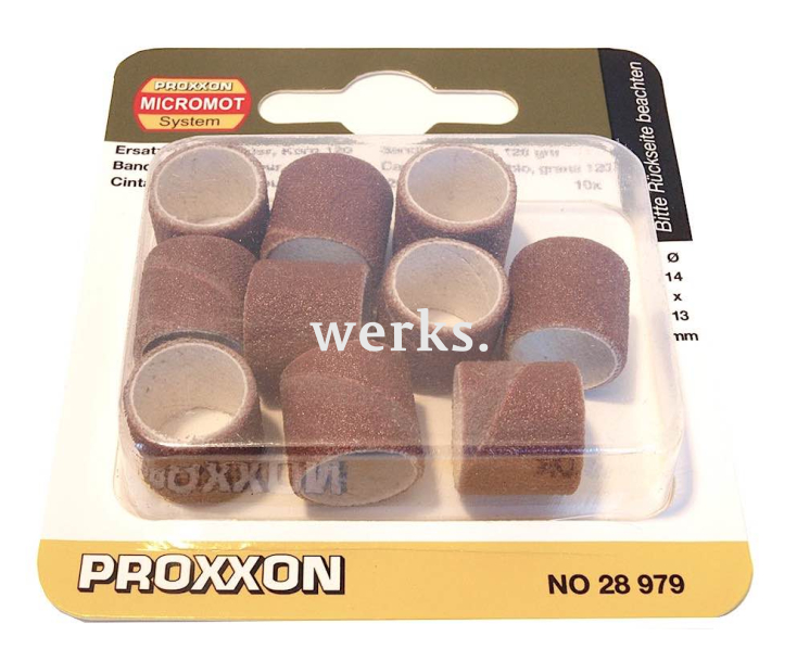 Цилиндры шлифовальные Ø 14 мм К120 Proxxon 28979 10 шт.