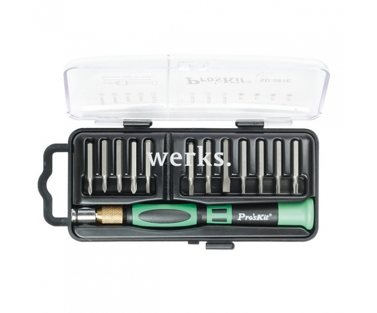 Отвертка с набором прецизионных бит ProsKit SD-081E