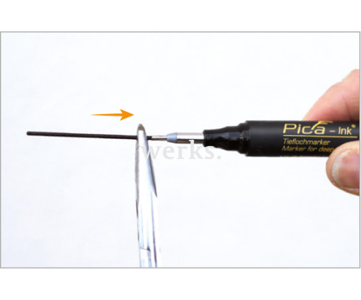 Маркер строительный Pica - Ink синий 150/41 для глубоких отверстий