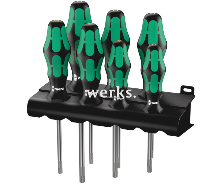 Набор отверток с фиксирующей функцией Wera Kraftform Plus 367/7 TORX HF WE-223161 + подставка