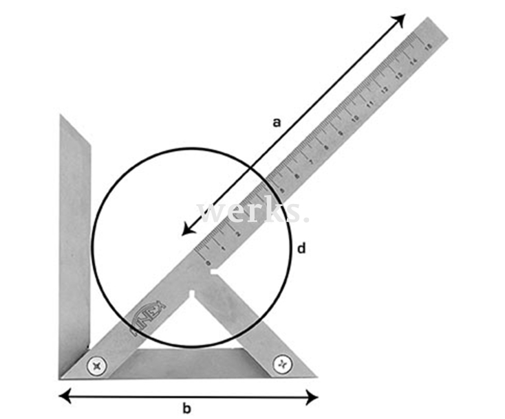 Угольник центровочный Kinex 4062-2 200х150/210 мм