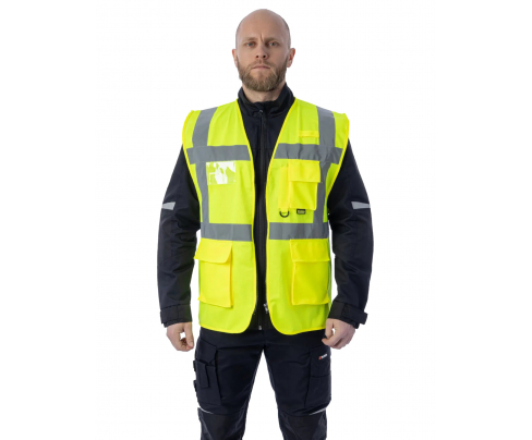 Сигнальный жилет Brodeks KM122 желтый (M)