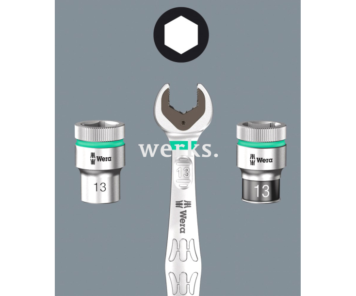 Ключ рожковый двусторонний 6002 Wera Joker WE-020262 24 х 27 х 280 мм