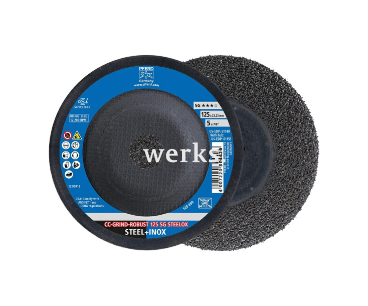 Круг шлифовальный Pferd CC-GRIND ROBUST 125 SG STEELOX