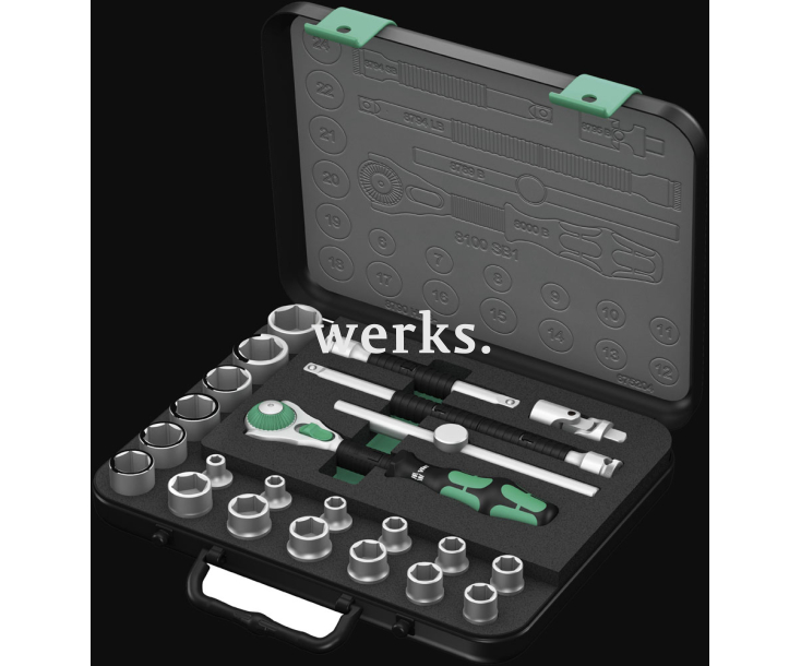 8100 SB 1 Набор трещоток Zyklop Speed, 3/8 Wera WE-003593