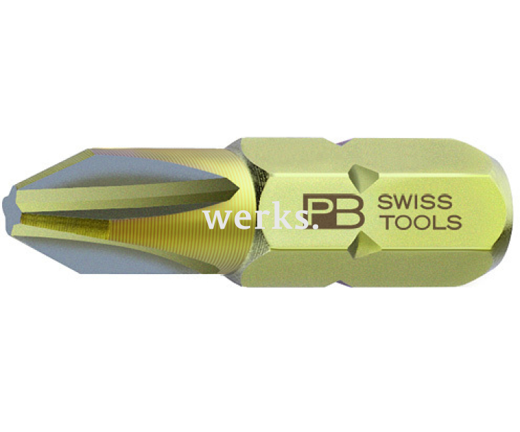 Бита крестовая Phillips PrecisionBits C6,3 с внешним шестигранником 1/4 PB Swiss Tools PB C6.190/2 PH2
