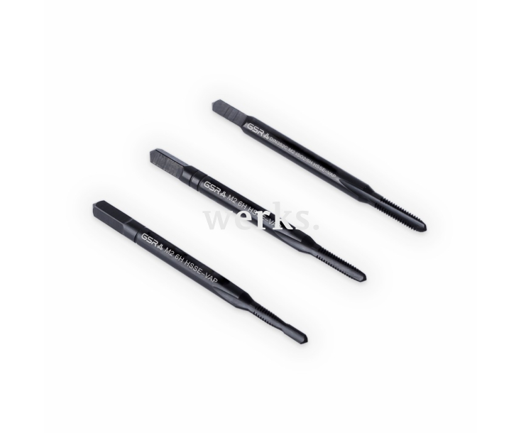 Ручные метчики набором DIN 352 HSSE-VAP M 2 Werks W.1626160