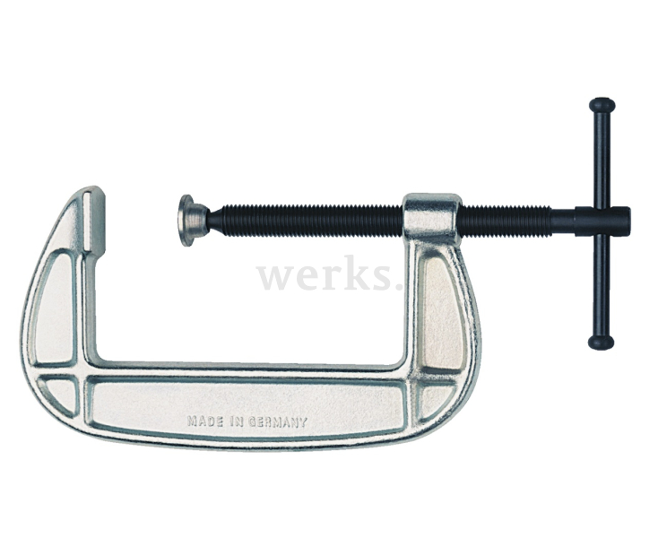 Струбцина C-образная, с мелкой метрической резьбой KUKKO 420-155