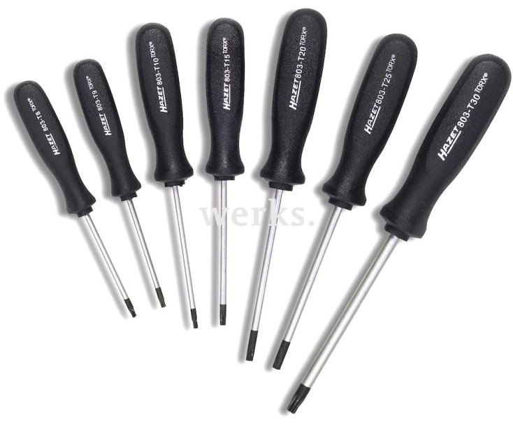 Набор отверток Hazet TORX 7 предметов 803T/7