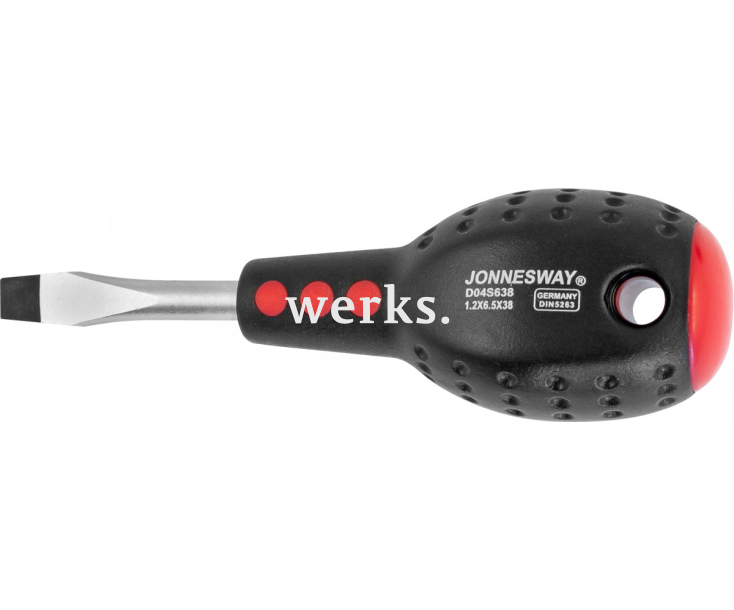 Отвертка шлицевая SL6.5 x 38 Jonnesway FULL STAR D04S638