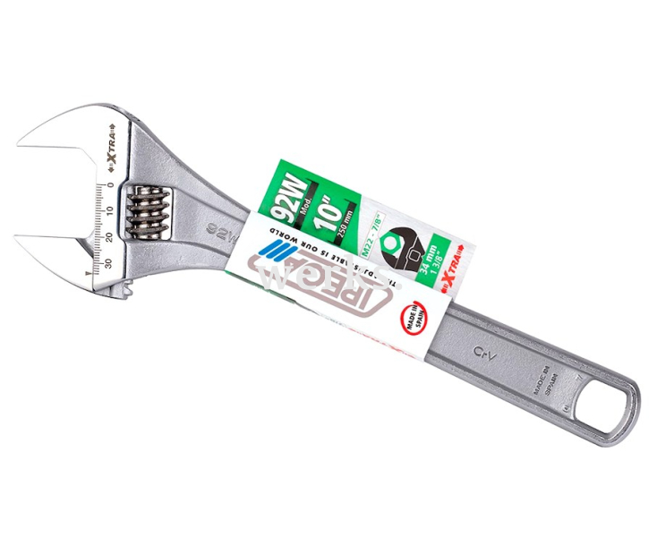 Ключ гаечный разводной хромированный со шкалой 24 мм Irega 92W/CE-6