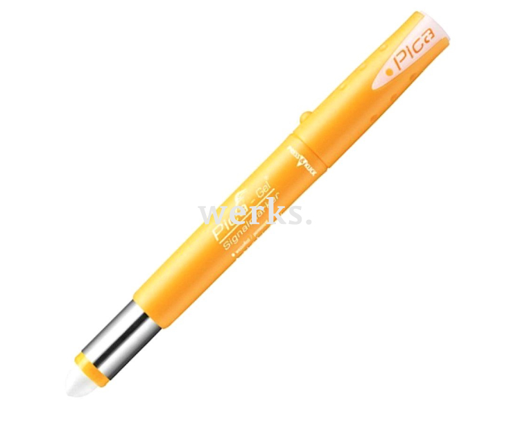 Маркер сигнальный толстый Pica-Gel белый 8080