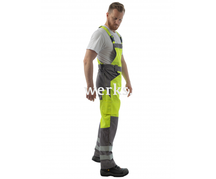Мультизащитный полукомбинезон Brodeks MS48-61 желтый/серый (XL)