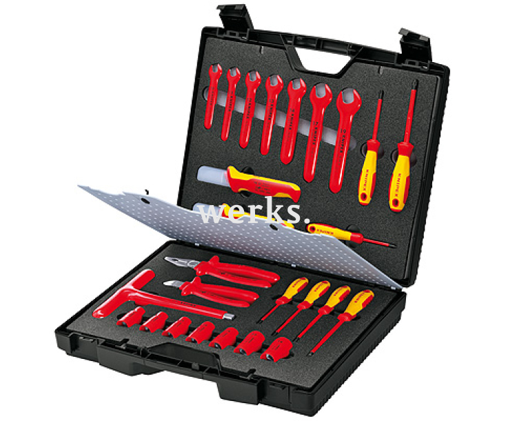 Чемодан стандартный с электроизолированными инструментами, 26 предметов Knipex KN-989912