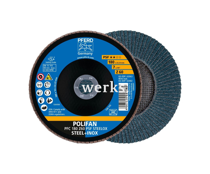 Круг шлифовальный Pferd PFC 180 Z 60 PSF STEELOX