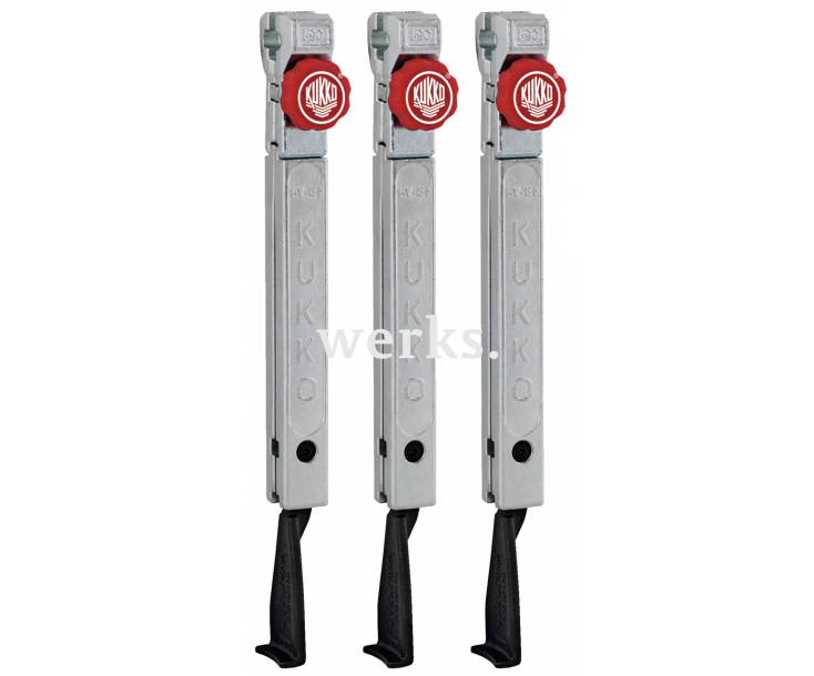 3 узких захвата с быстрой регулировкой (комплект) KUKKO 1-253-S