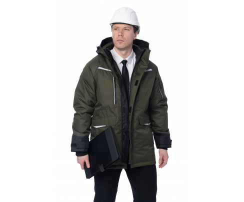 Зимняя куртка-парка Brodeks KW215 хаки (4XL)