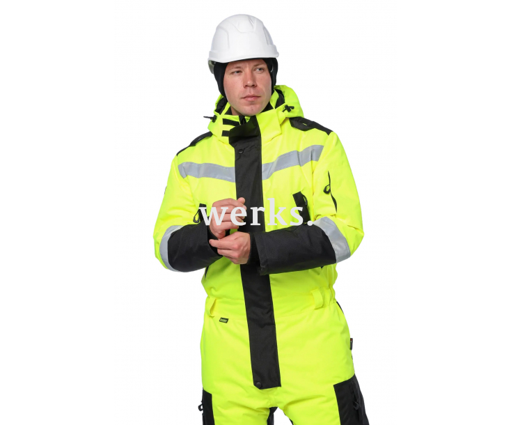 Зимний комбинезон Brodeks KW 505 желтый/черный (XXXL)