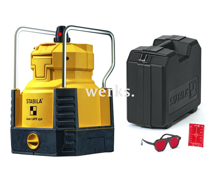 Нивелир лазерный ротационный  LAPR 150  Stabila 18458 со штативом и рейкой
