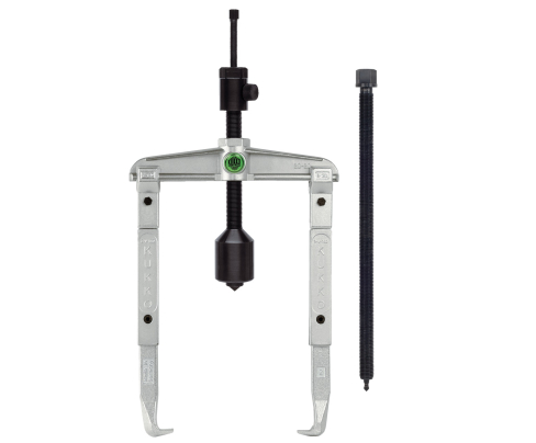 Универсальный двухзахватный съёмник с длинным гидравлическим шпинделем и удлинёнными захватами (включая  механический шпиндель) KUKKO 20-20-3-B