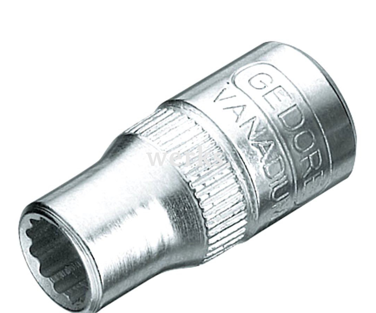 Головка торцовая метрическая двенадцатигранная 1/4" D 20 5 HEX Nut 5 мм Gedore 1649574
