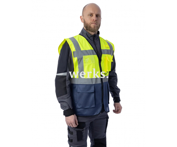 Сигнальный жилет Brodeks KM123 желтый (XL)