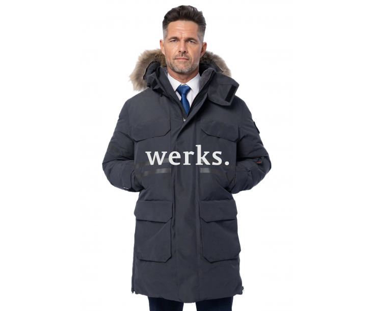 Зимняя пуховая куртка-парка Brodeks KW233 т.серый (XXXL)