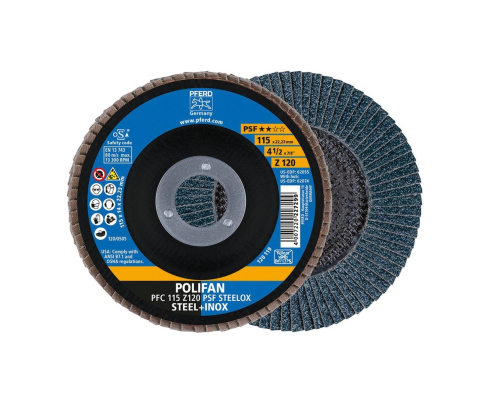 Круг шлифовальный Pferd PFC 115 Z 120 PSF STEELOX